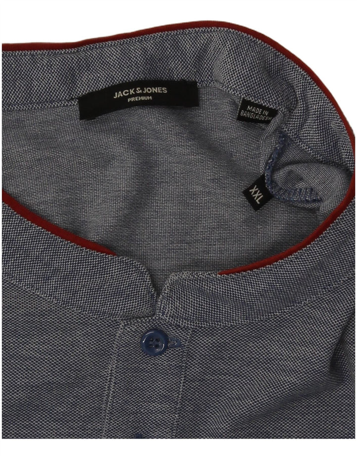 Tricou Jack & Jones pentru bărbați Top 2XL bleumarin pete