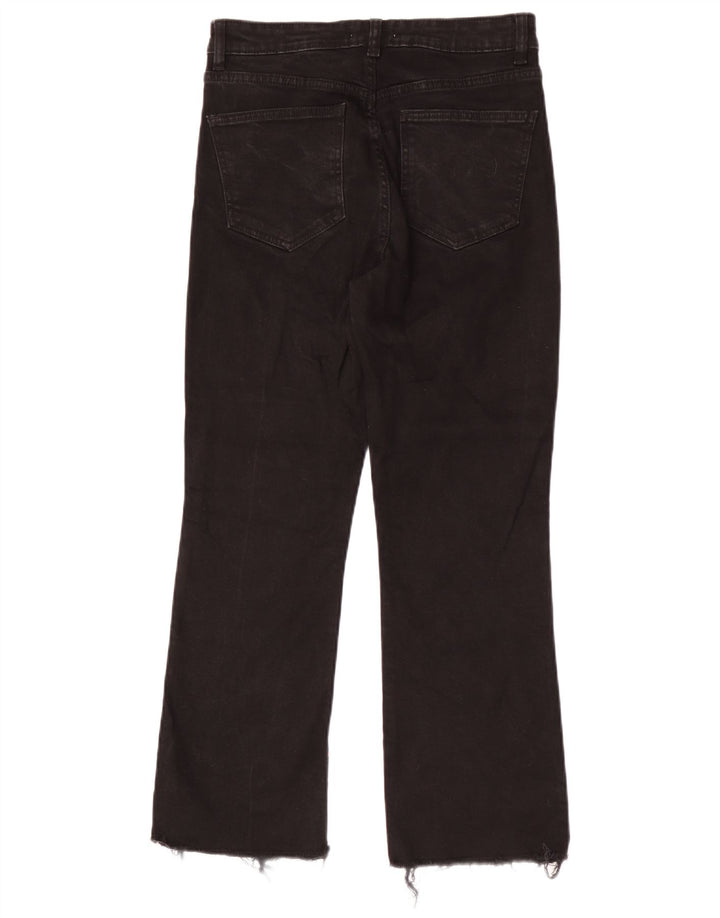 Blugi drepti pentru femei Zara EU 40 Medium W30 L26 Bumbac negru