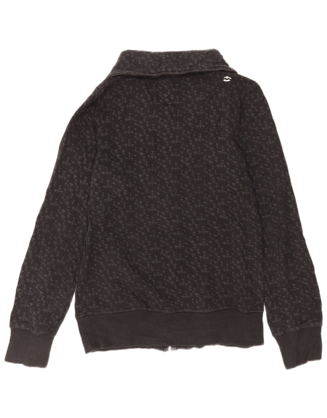 Jachetă de trening pentru femei Billabong UK 14, bumbac mare gri Houndstooth