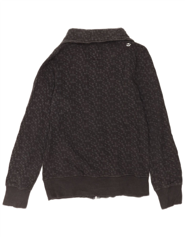 Jachetă de trening pentru femei Billabong UK 14, bumbac mare gri Houndstooth