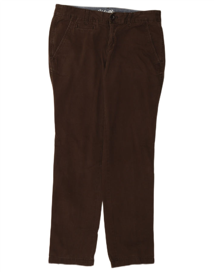 Eddie Bauer Pantaloni chino drepți pentru femei US 6 Medium W32 L30 Maro Bumbac