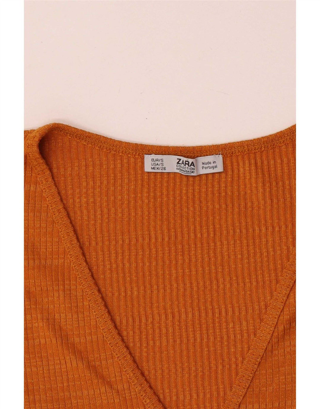 Tricou pentru femei Zara UK 10 Small Orange