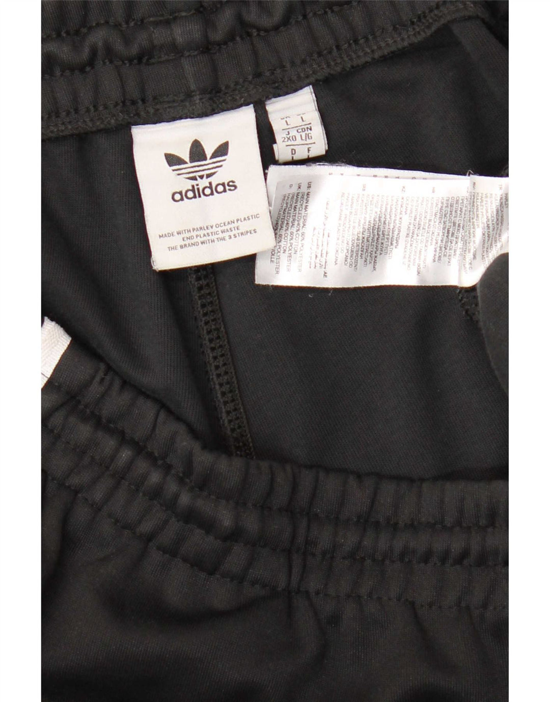 Pantaloni de trening pentru bărbați Adidas Pantaloni de jogging, mari, negru, poliester