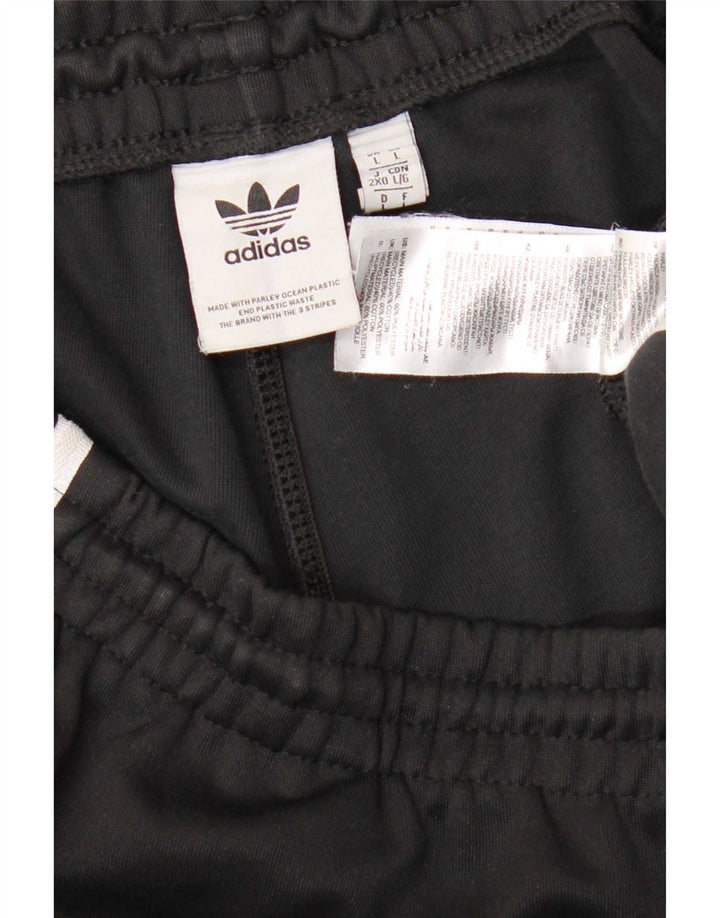 Pantaloni de trening pentru bărbați Adidas Pantaloni de jogging, mari, negru, poliester