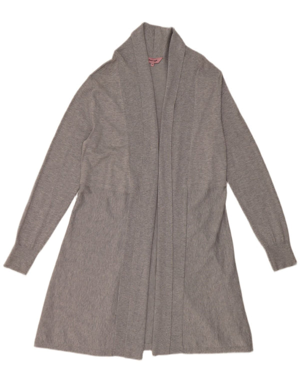 Pulover cardigan deschis pentru femei Phase Eight UK 14 Medium Gri Viscose