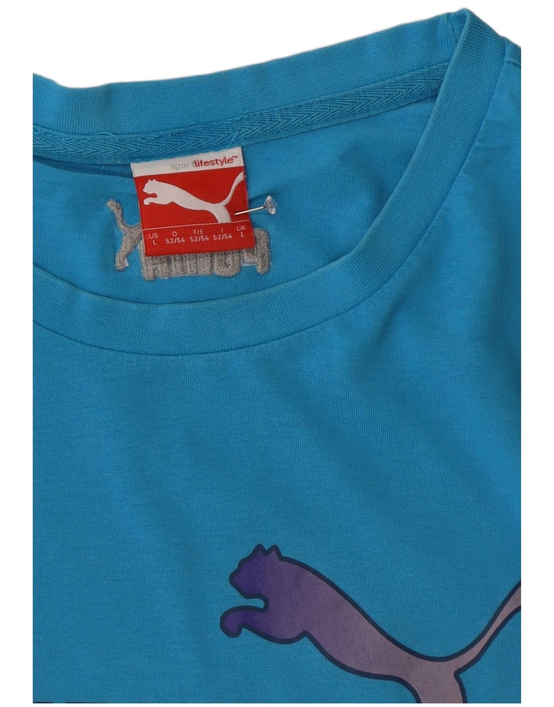 Tricou grafic Puma pentru bărbați Top Large Blue