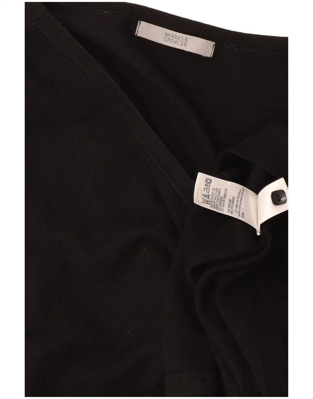Pulover cardigan pentru femei Marks & Spencer UK 14 Medium Black Viscose