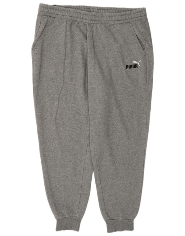 Pantaloni de trening pentru bărbați Puma Pantaloni de jogging 2XL, bumbac cu pete gri