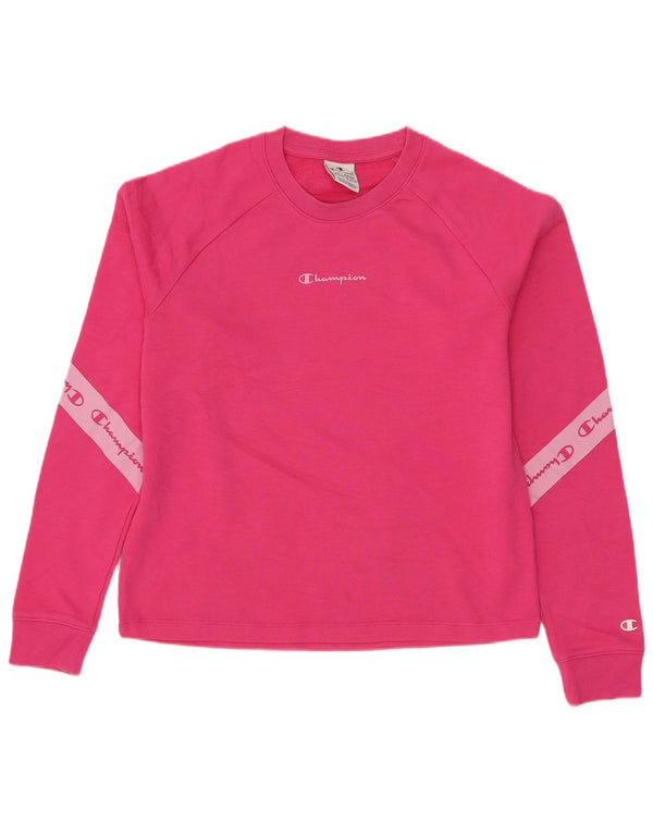 Pulover pentru fete Champion Graphic Regular Fit, 15-16 ani, roz