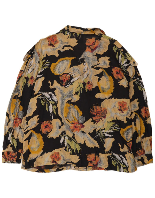 Bluză cămașă pentru femei C&A EU 48 2XL Viscoză florală multicoloră