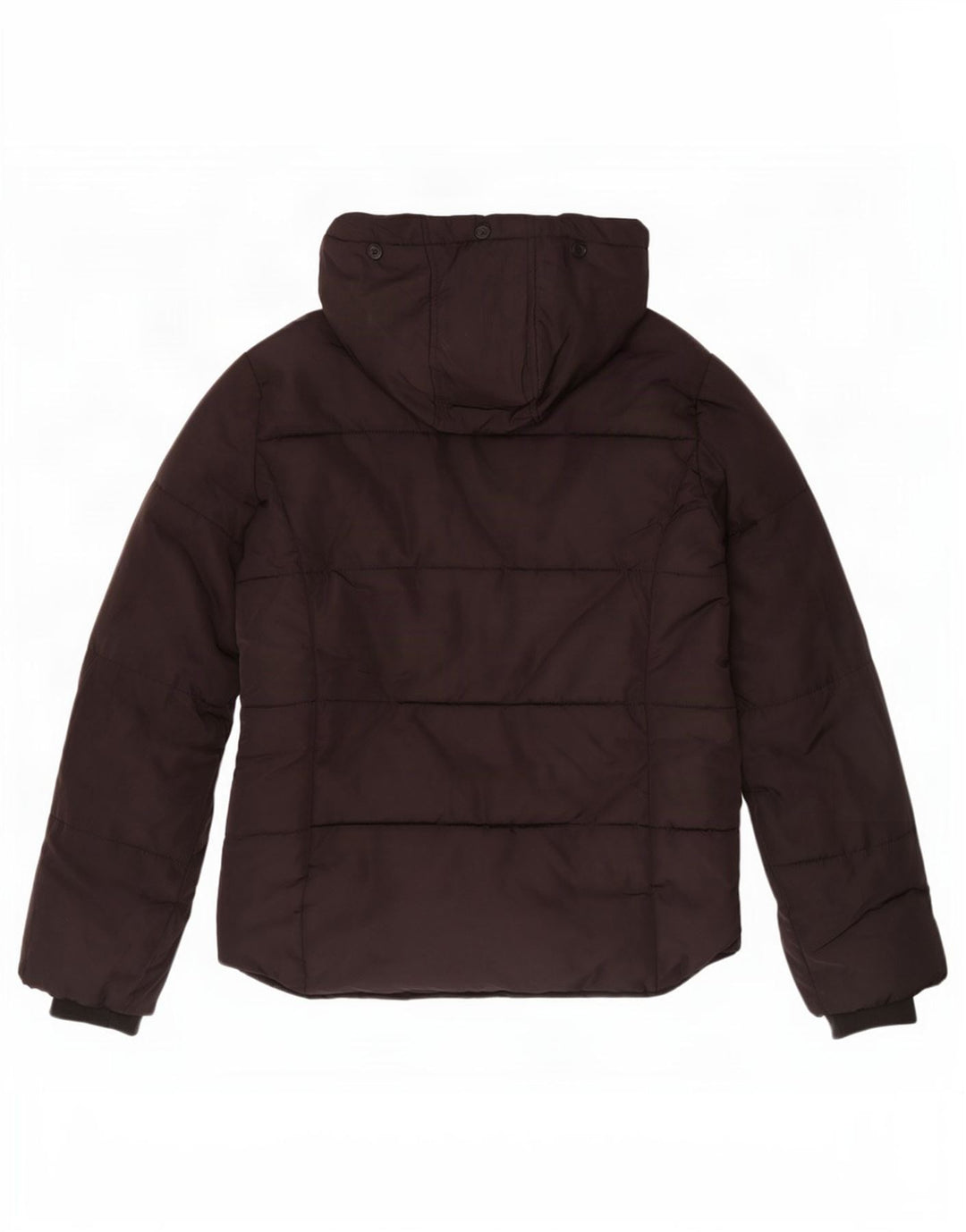 Jachetă căptușită cu glugă Topshop pentru femei UK 8, poliester negru mic