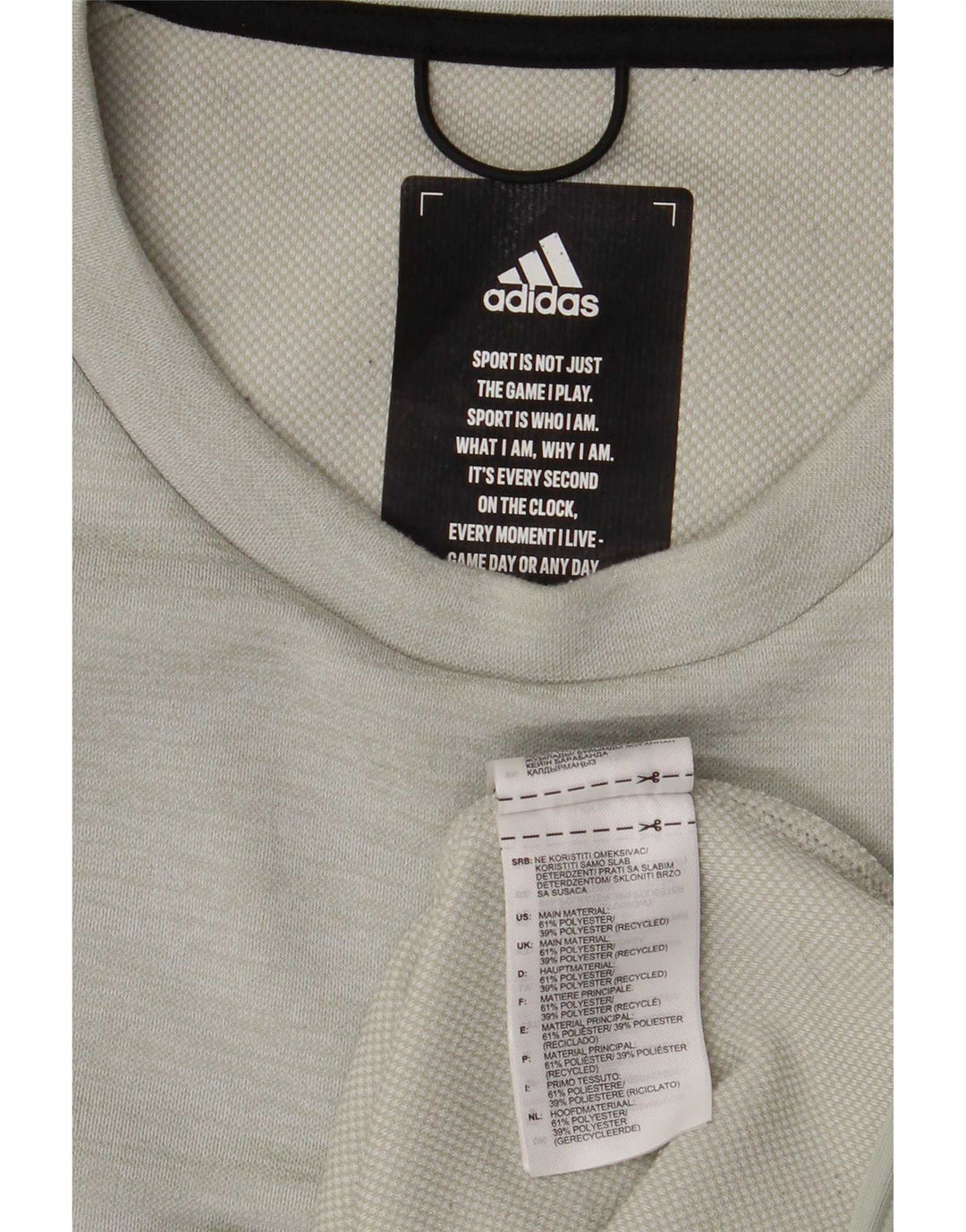 Hanorac pentru bărbați Adidas Graphic Regular Fit Pulover Medium Verde Poliester