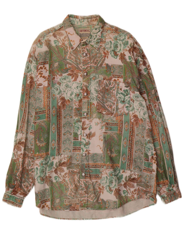 Cămașă pentru bărbați DEVERGO, bumbac mozaic multicolor XL