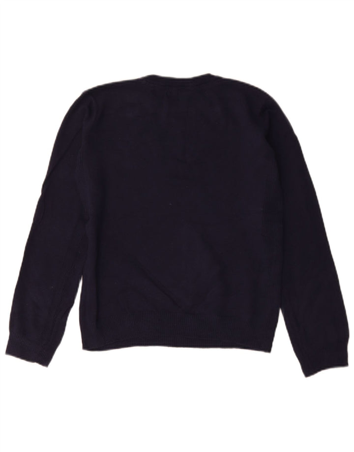 Pulover cu gât crew GUESS pentru băieți, 11-12 ani, bleumarin