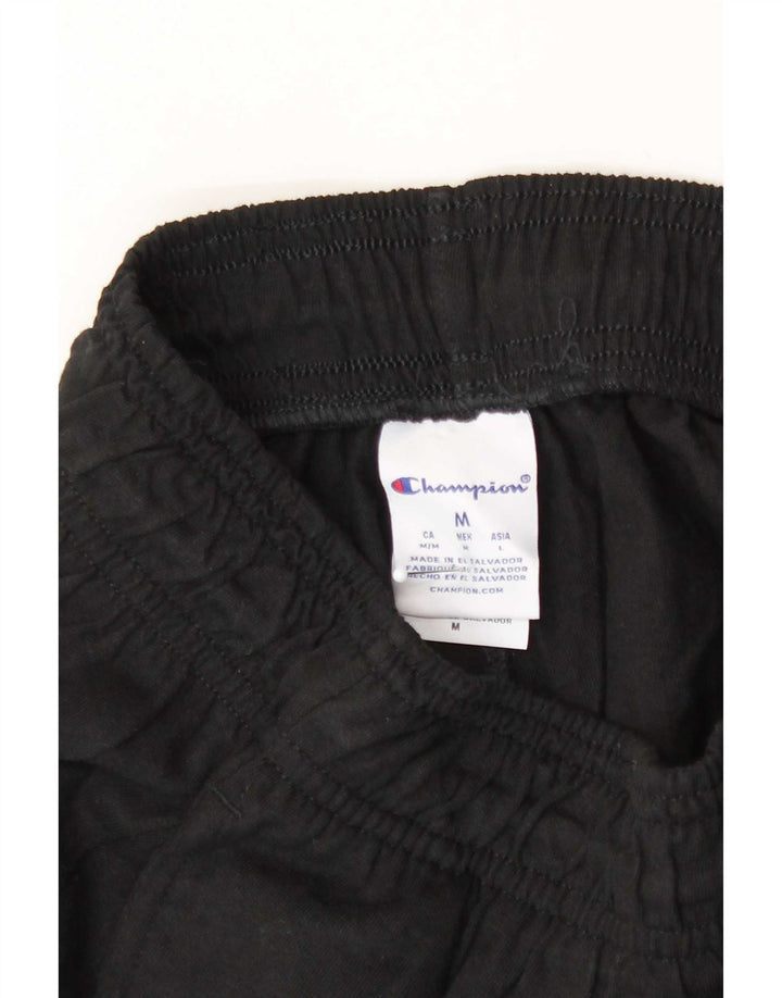 Pantaloni de trening grafic pentru bărbați Champion Pantaloni de jogging Bumbac mediu negru