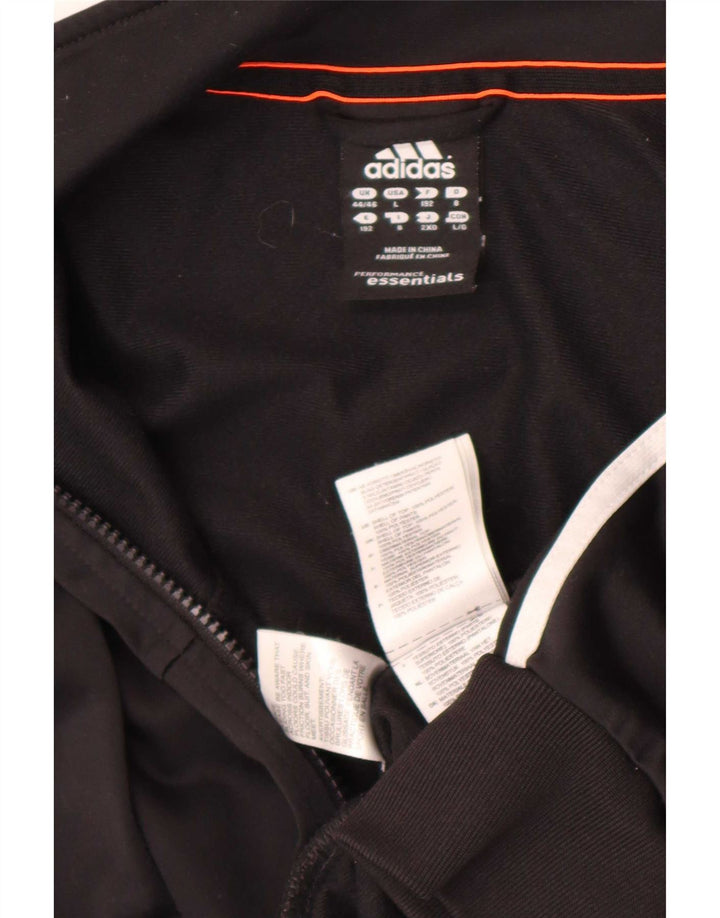 Adidas Mens Climalite Trening Top Jacket UK 44/46 Large Black Polyester