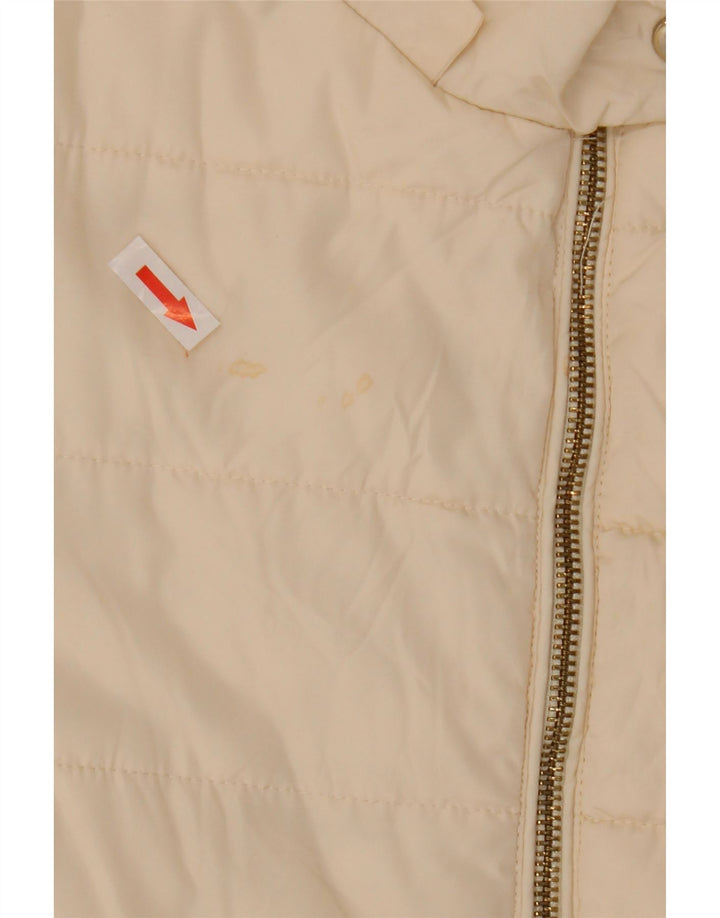 Jachetă supradimensionată pentru femei Zara UK 10 Poliester alb mic