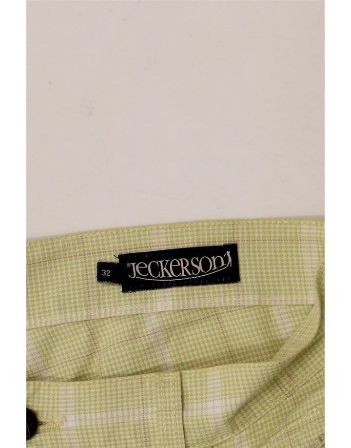 Pantaloni scurți casual pentru bărbați Jeckerson W32 Medium Green Check