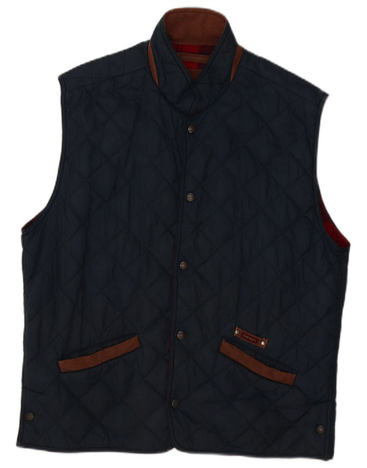 Gilet matlasat pentru bărbați Cotton's Industries UK 38 Medium Bleumarin Poliamidă
