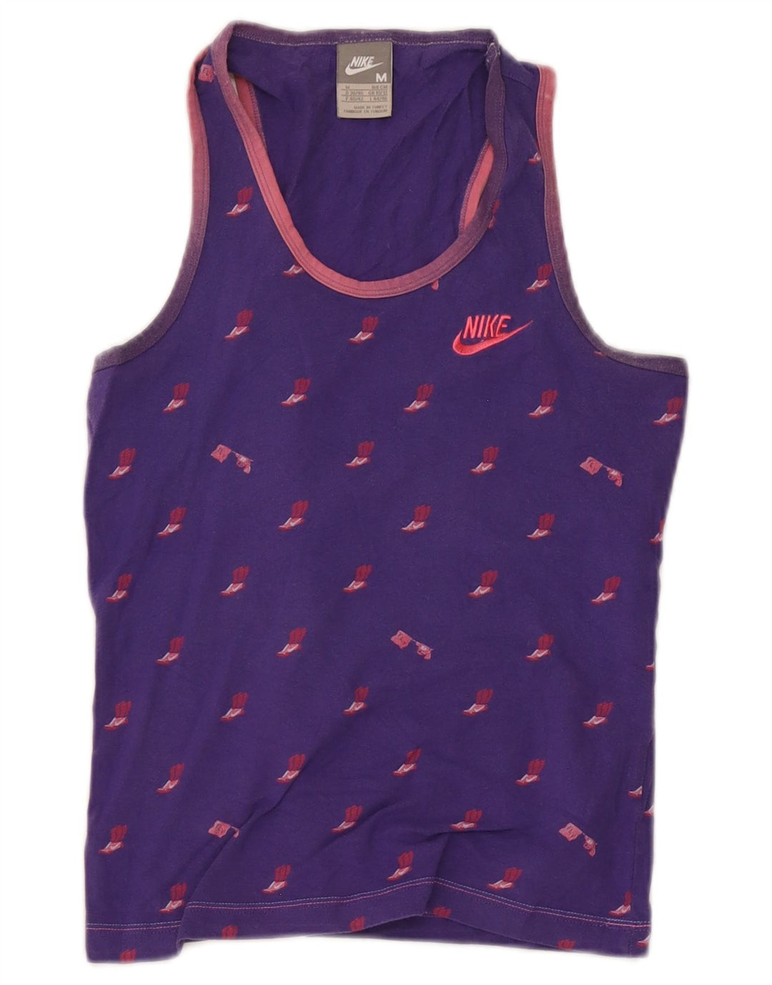 Top cu vestă grafică Nike pentru femei UK 10/12 Violet mediu