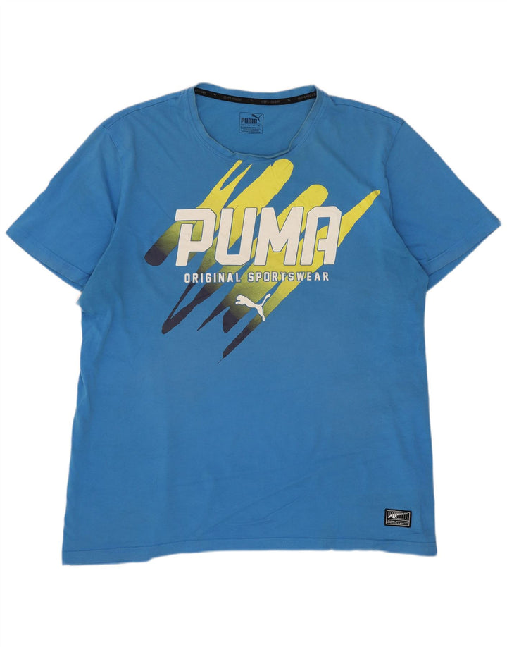 Tricou grafic pentru bărbați Puma Top 2XL Albastru