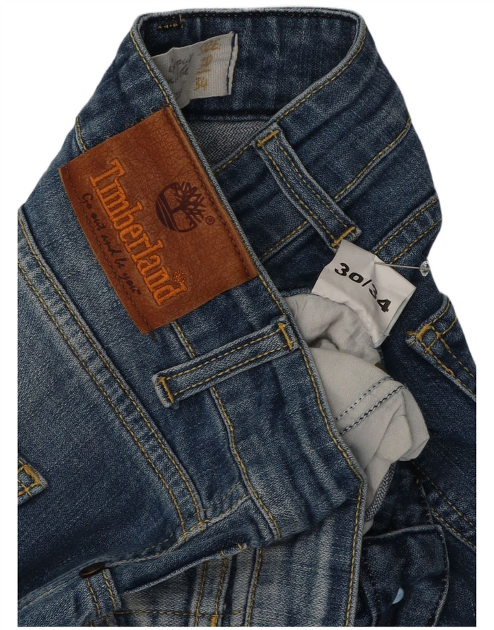 Blugi conici pentru femei Timberland W30 L28 albastru