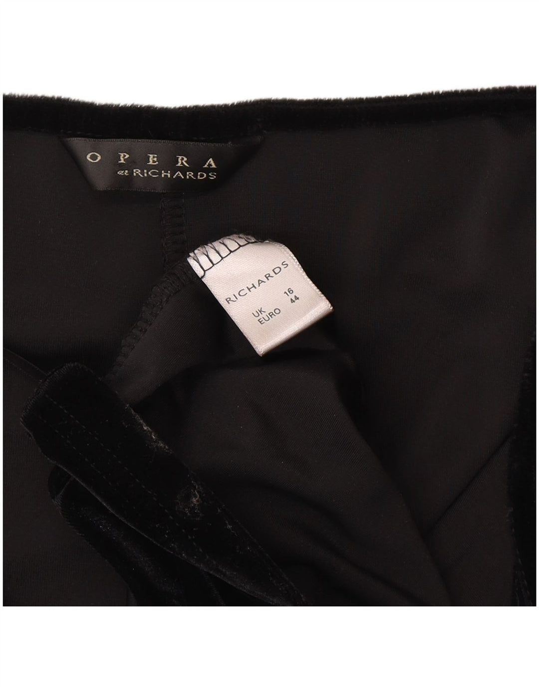 Rochie maxi fără mâneci pentru femei Opera By Richards UK 16 Poliester negru mare