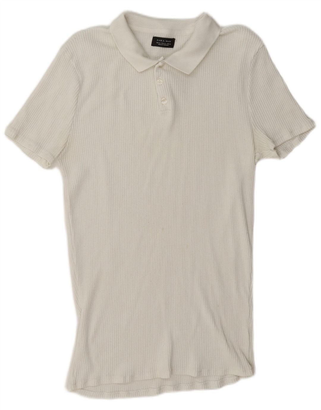 Tricou polo pentru bărbați Zara XL Alb