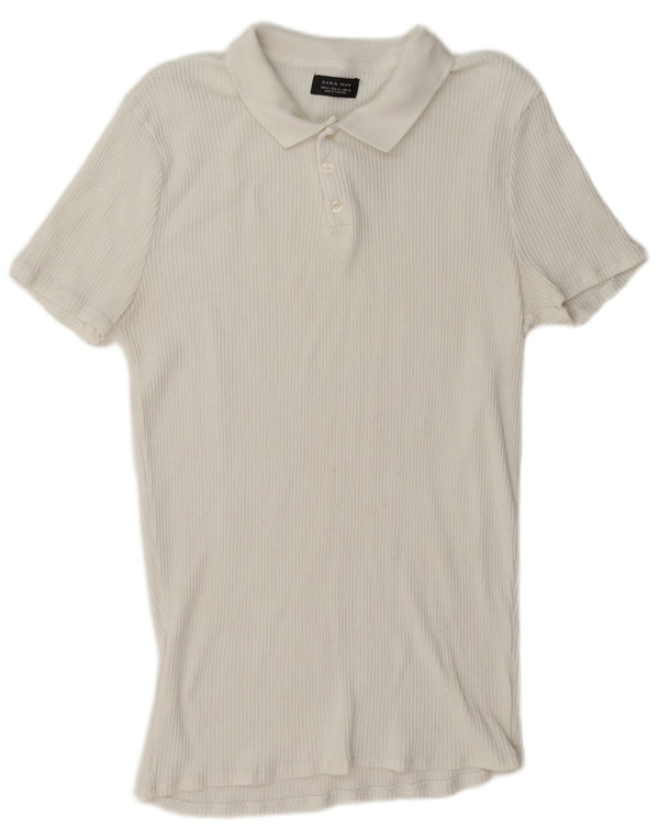 Tricou polo pentru bărbați Zara XL Alb