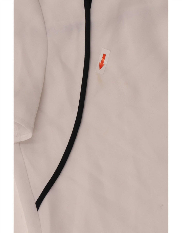 Armani Exchange Bluză pentru femei Top UK 14 Medium White Colorblock Poliester