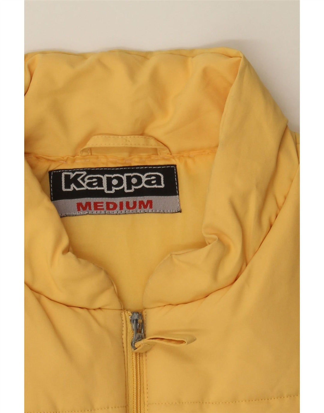 KAPPA Mens Padded Gilet UK 38 Medium Yellow Polyester Vintage Kappa and Second-Hand Kappa from Messina Hembry 
