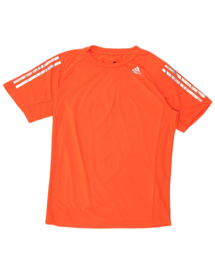 Tricou cu grafic Climacool Adidas pentru bărbați Top mic poliester portocaliu