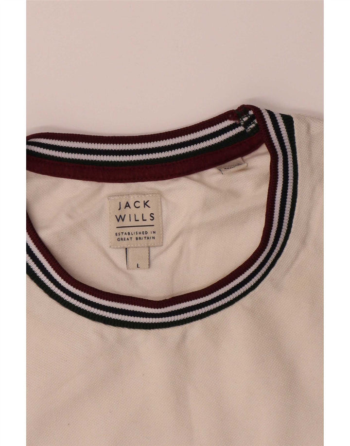 Tricou Jack Wills pentru bărbați Top mare din bumbac alb
