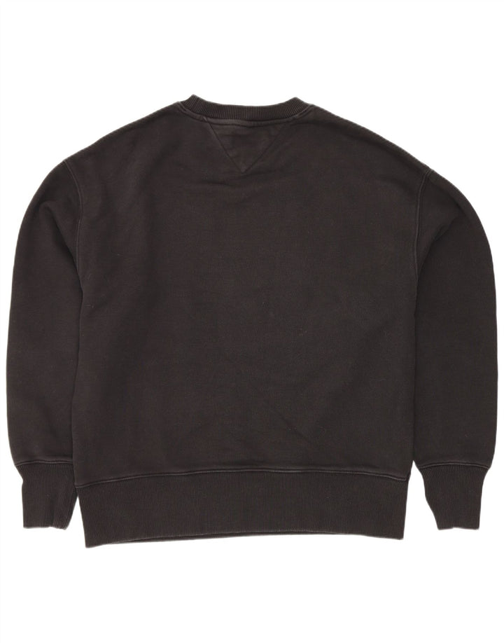 Hanorac grafic pentru bărbați Tommy Hilfiger Pulover mic, negru, bumbac