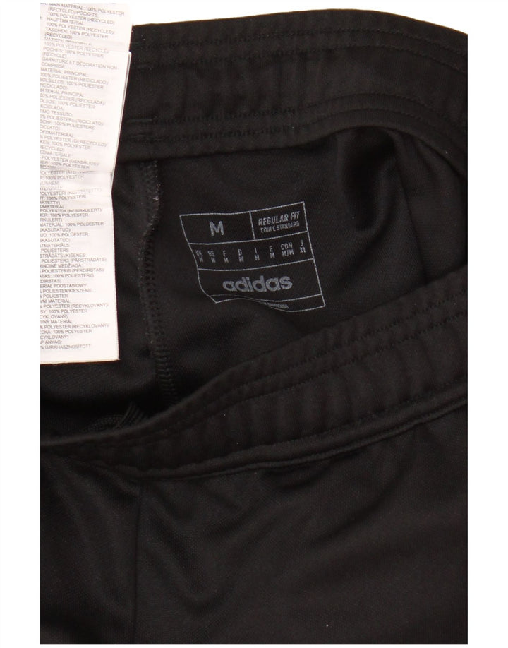 Pantaloni de trening Adidas pentru bărbați, cu formă regulată, poliester mediu negru