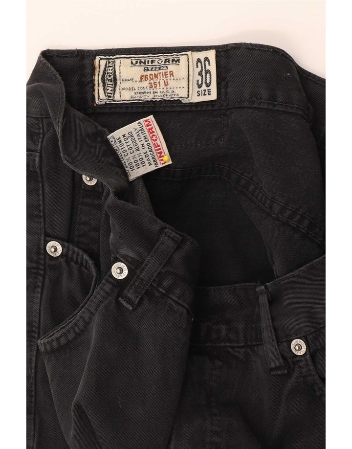 Uniformă Blugi Drepți Bărbați W36 L30 Bumbac Negru