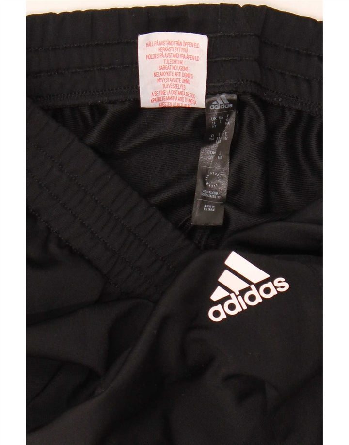 Pantaloni de trening Adidas baieti 13-14 ani poliester negru