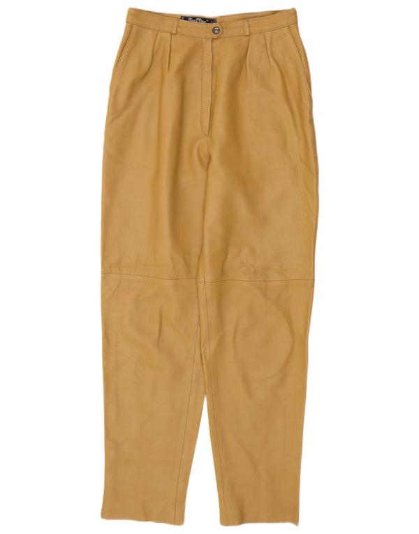 RAY MARJORY Pantaloni din piele pentru femei IT 42 Medium W28 L30 Kaki