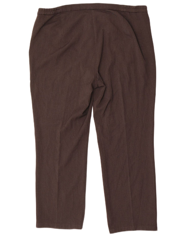 Marks & Spencer pantaloni slim casual pentru femei UK 18 XL W38 L29 poliester gri