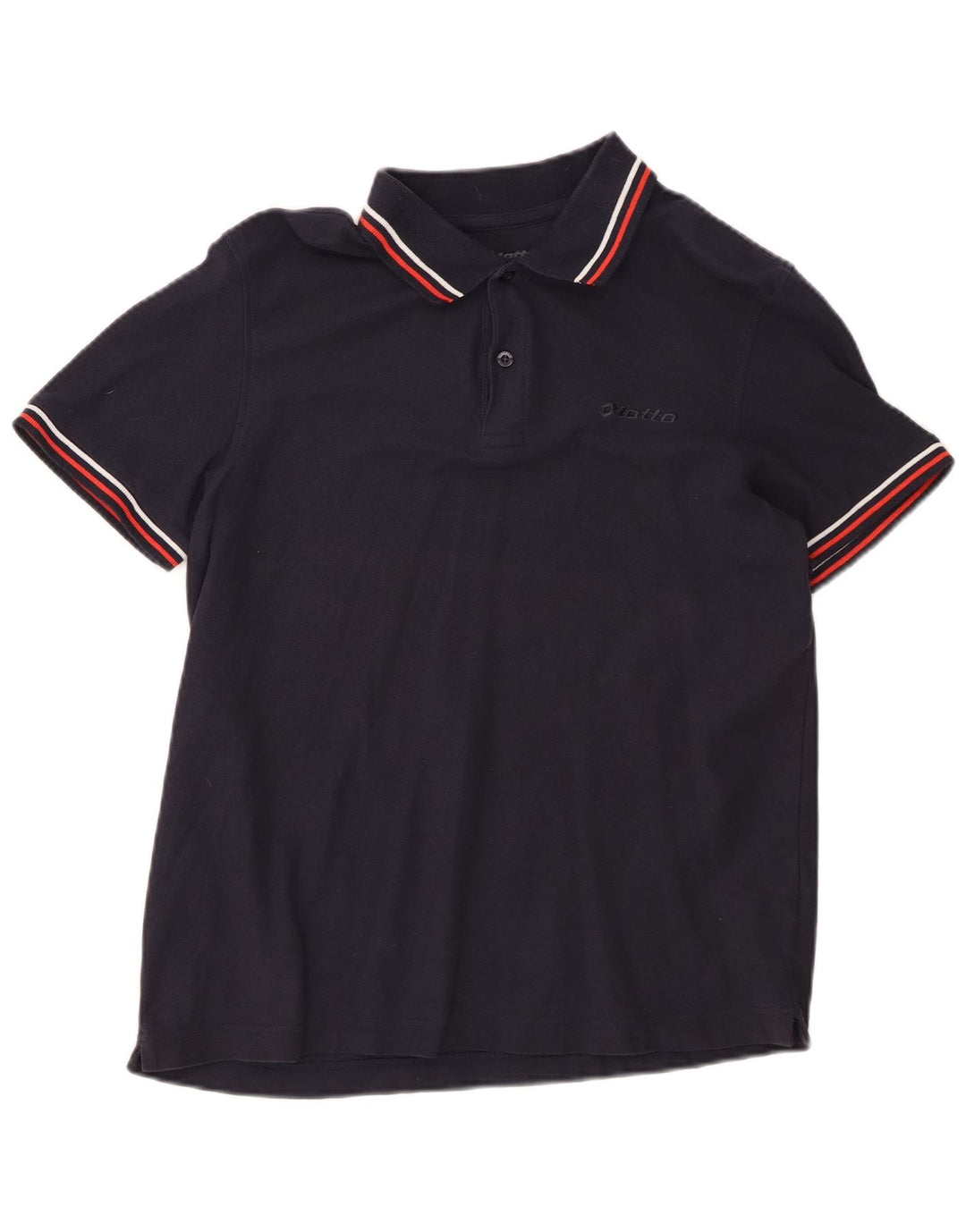 Tricou polo pentru bărbați Lotto, bumbac, albastru bleumarin mediu