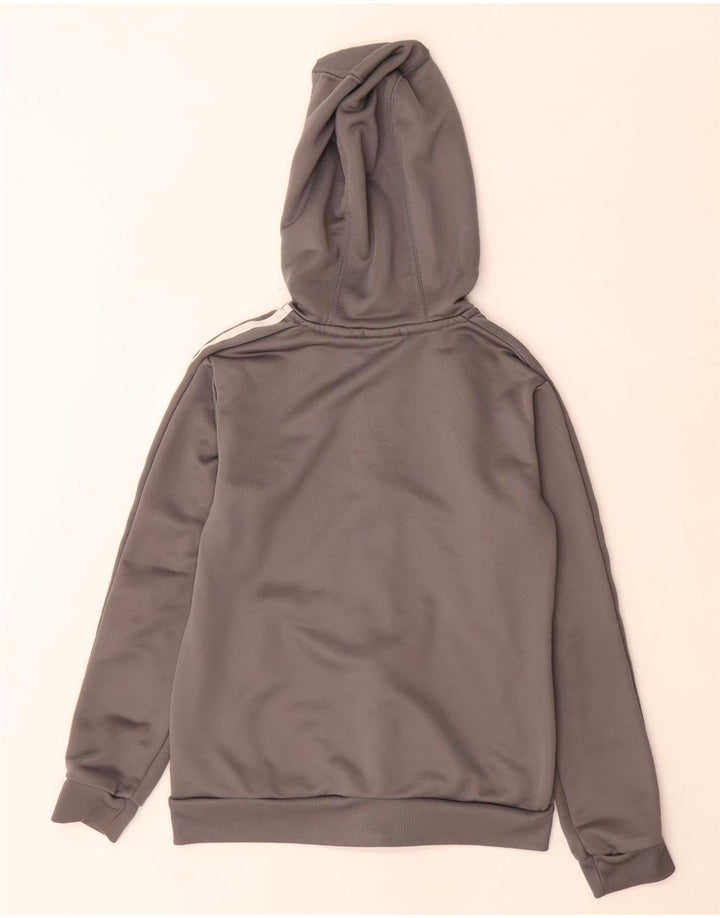 Pulover Adidas pentru băieți Graphic Zip 9-10 ani poliester gri
