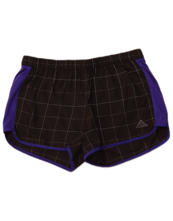 Pantaloni scurți sport ADIDAS pentru femei UK 10 Small Black Check