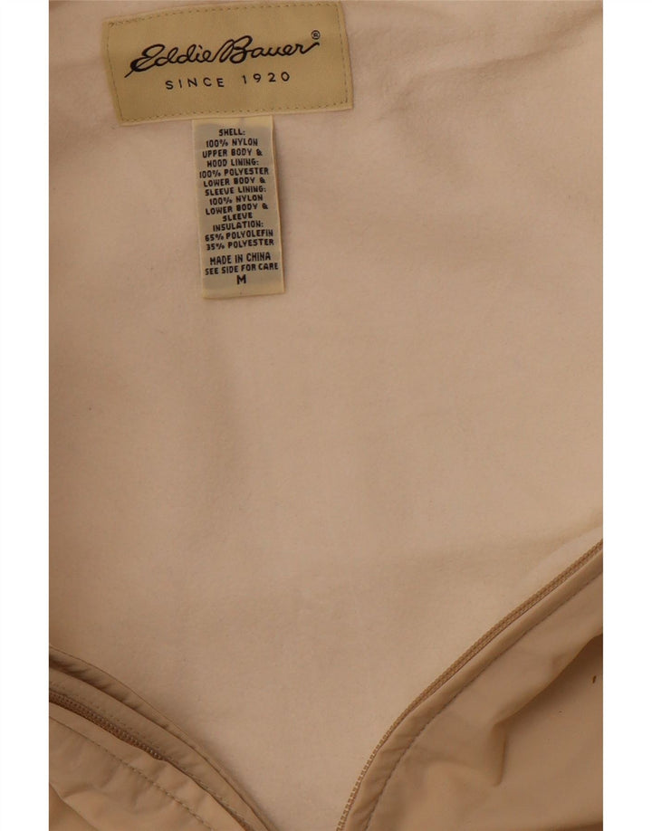 EDDIE BAUER Jachetă de vânt pentru bărbați cu glugă, UK 38, nailon, bej mediu