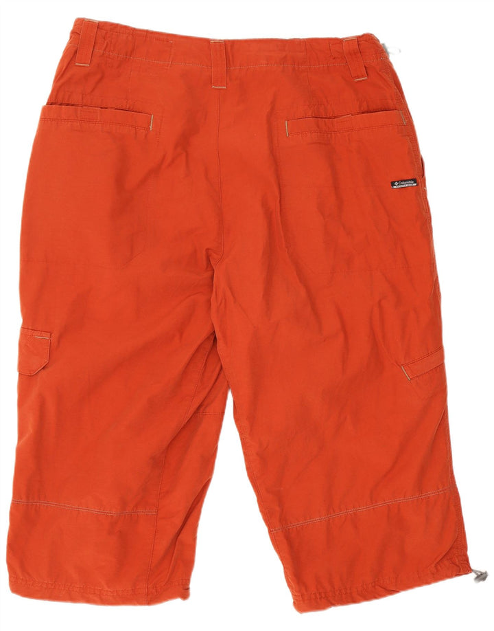 Pantaloni scurți cargo Columbia pentru bărbați W34, bumbac mare portocaliu