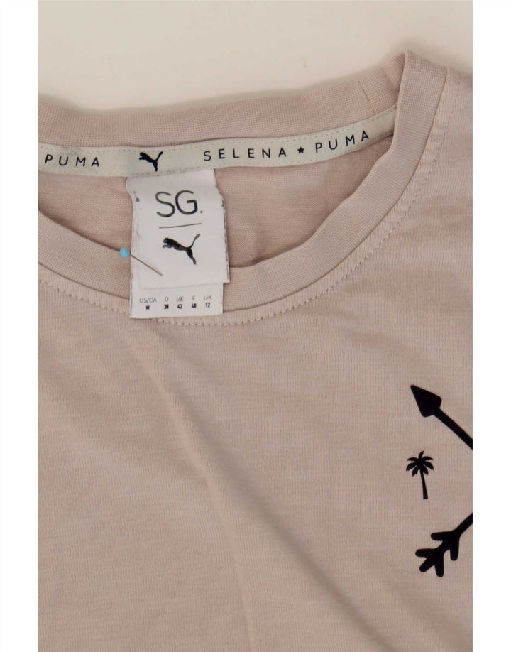 Tricou cu grafic supradimensionat Puma pentru femei Selena, UK 12, gri mediu