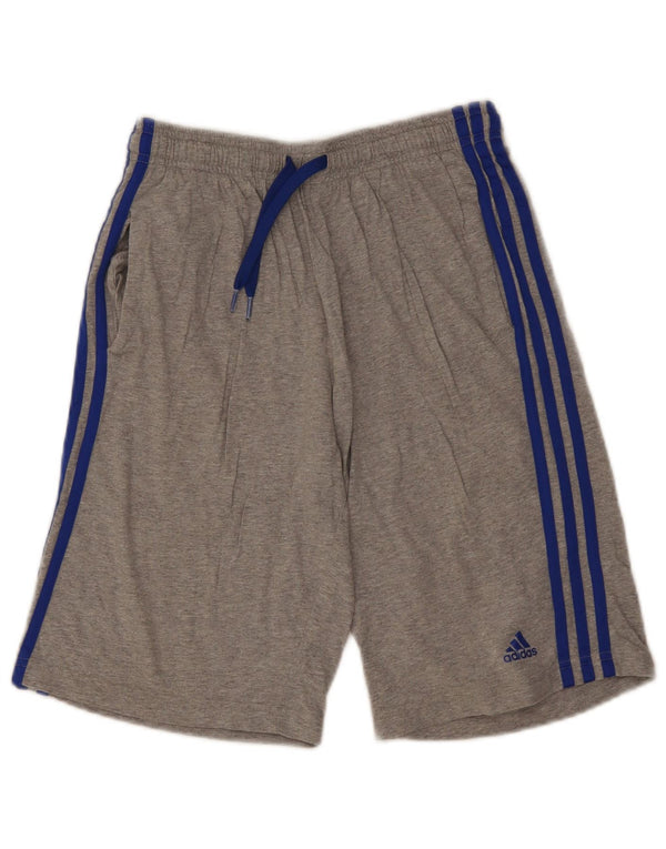 Pantaloni scurți sport pentru băieți Adidas 15-16 ani bumbac gri