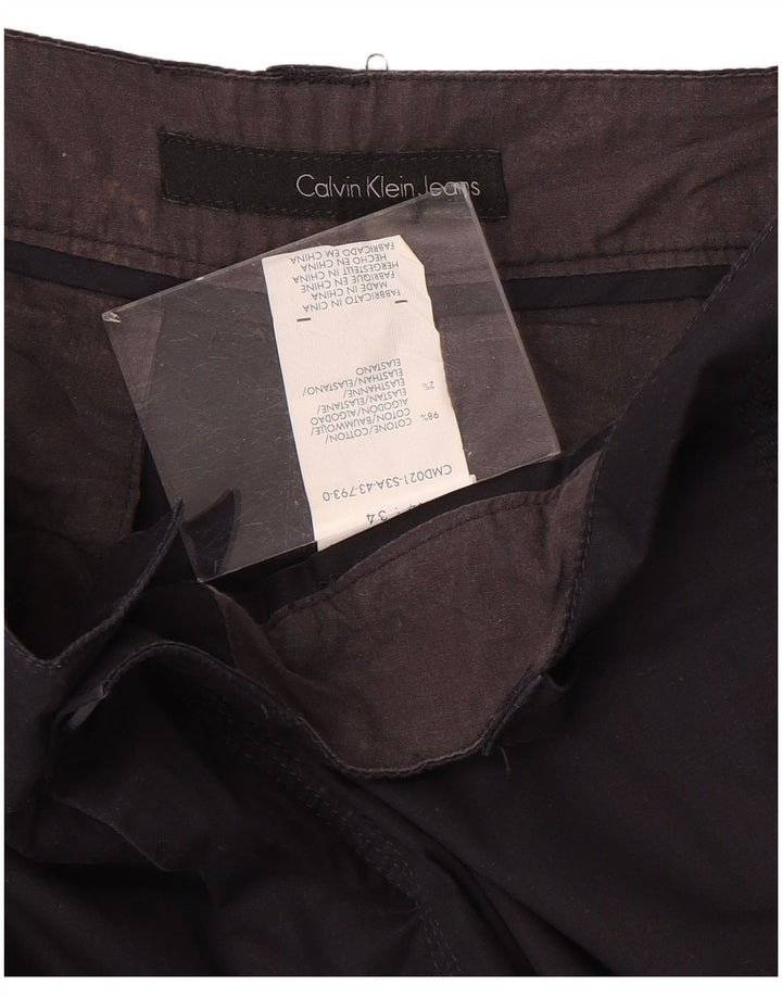 Pantaloni scurți cargo pentru bărbați Calvin Klein W34, mari, albastru, bumbac