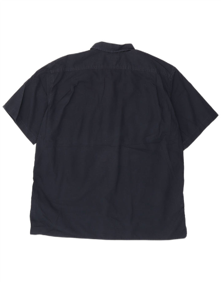 EDDIE BAUER Cămașă cu mânecă scurtă pentru bărbați, cu croiala clasică, XL, bumbac bleumarin