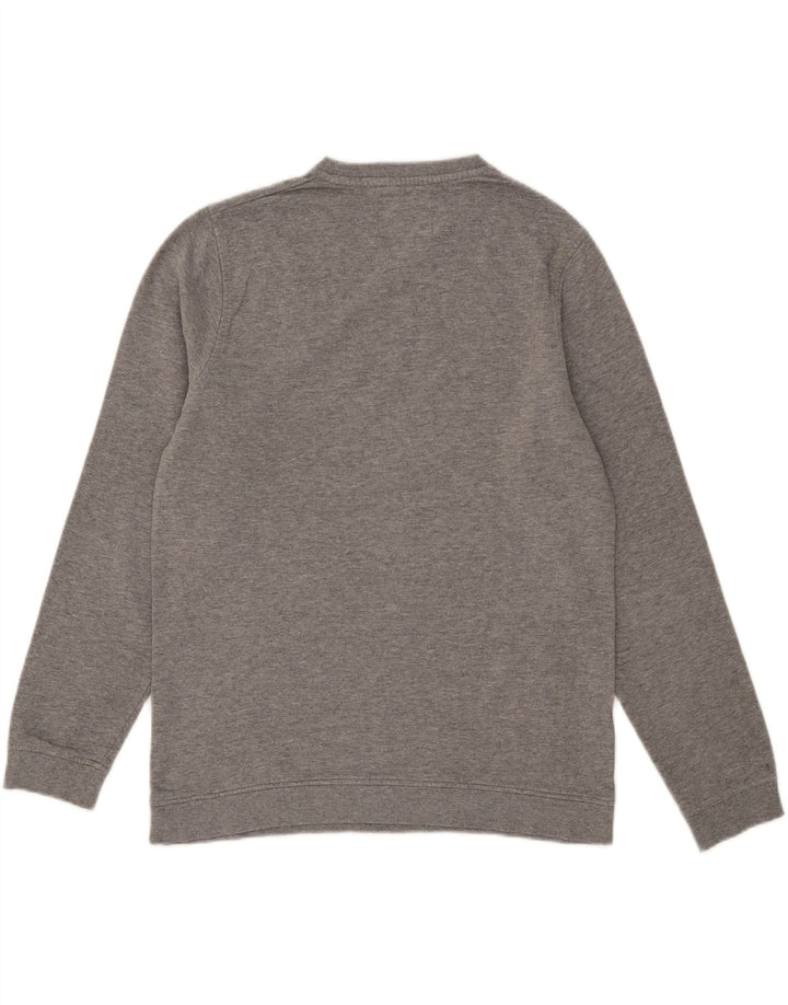 Pulover cu grafic pentru bărbați Jack & Jones Pulover mare din bumbac cu pete gri