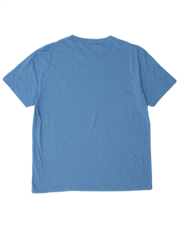 Tricou pentru bărbați All Saints, cu croiala normală, mare, albastru, bumbac